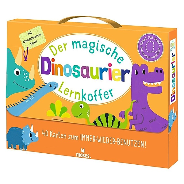 moses Verlag Lernspiel DER MAGISCHE LERNKOFFER - DINOSAURIER