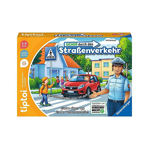 Ravensburger Verlag Lernspiel tiptoi® SICHER DURCH DEN STRASSENVERKEHR in bunt, Kai Haferkamp