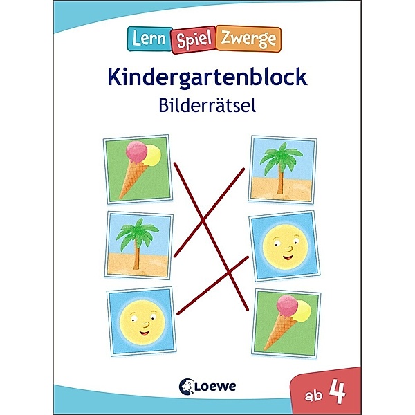 LernSpielZwerge Kindergartenblock - Bilderrätsel
