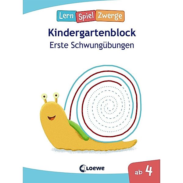 LernSpielZwerge Kindergartenblock - Erste Schwungübungen