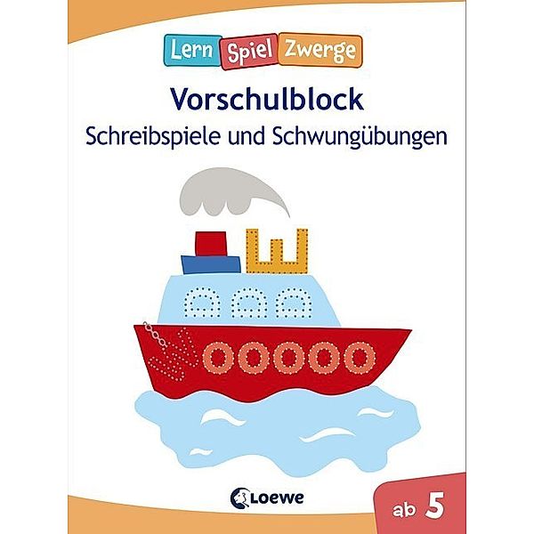 LernSpielZwerge, Vorschulblock - Schreibspiele und Schwungübungen