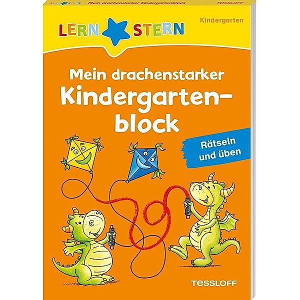 LERNSTERN. Mein drachenstarker Kindergartenblock. Rätseln und üben, Julia Meyer