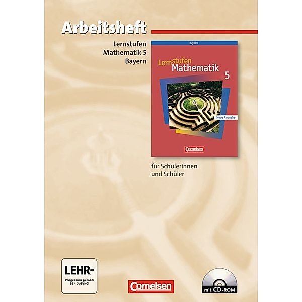 Lernstufen Mathematik, Hauptschule Bayern, Neue Ausgabe: 5. Jahrgangsstufe, Arbeitsheft m. CD-ROM