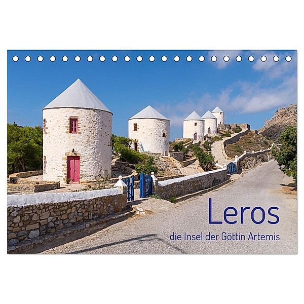 Leros - die Insel der Göttin Artemis (Tischkalender 2024 DIN A5 quer), CALVENDO Monatskalender, Stefan O. Schüller und Elke Schüller