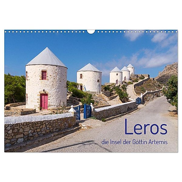 Leros - die Insel der Göttin Artemis (Wandkalender 2024 DIN A3 quer), CALVENDO Monatskalender, Stefan O. Schüller und Elke Schüller