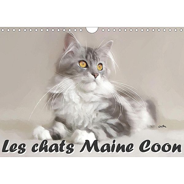 Les chats Maine Coon (Calendrier mural 2021 DIN A4 horizontal)