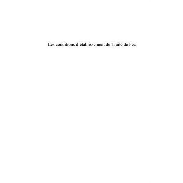 Les conditions d'etablissementdu traite / Hors-collection, Abraham Lahnite