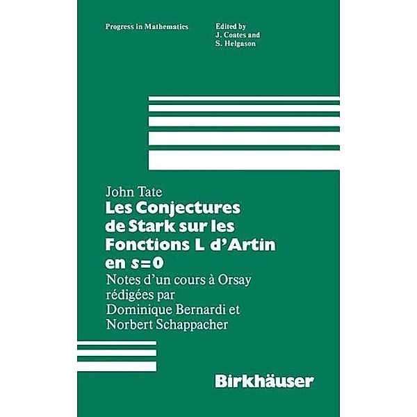 Les Conjectures de Stark sur les Fonctions L d'Artin en s=0, J. Tate