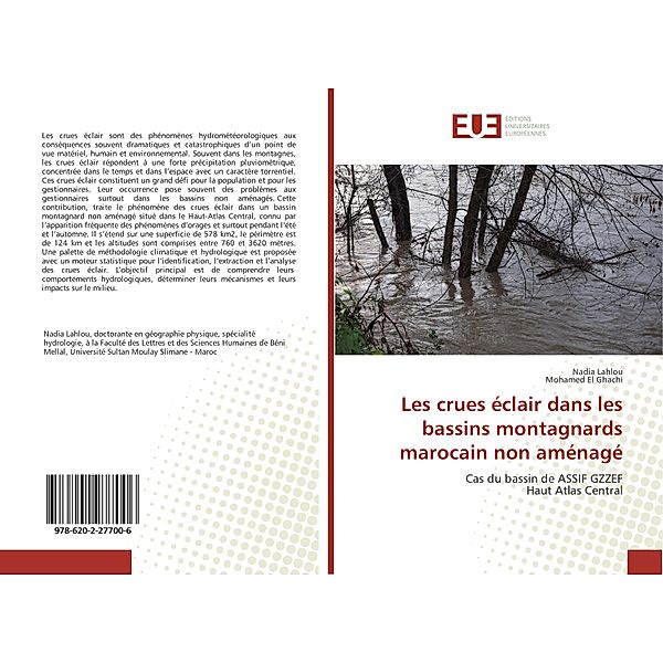 Les crues éclair dans les bassins montagnards marocain non aménagé, Nadia Lahlou, Mohamed El Ghachi