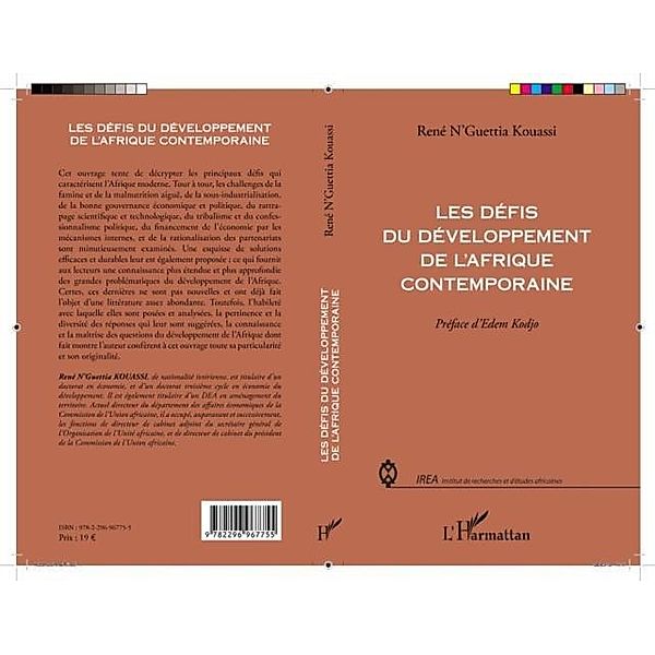 Les defis du developpement de l'Afrique contemporaine / Hors-collection, Rene N'Guettia Kouassi