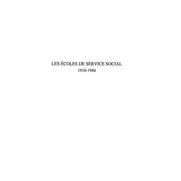 Les ecoles de service social / Hors-collection, Le Tallec Cyril
