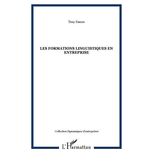 LES FORMATIONS LINGUISTIQUES EN ENTREPRISE / Hors-collection, Tony Danon