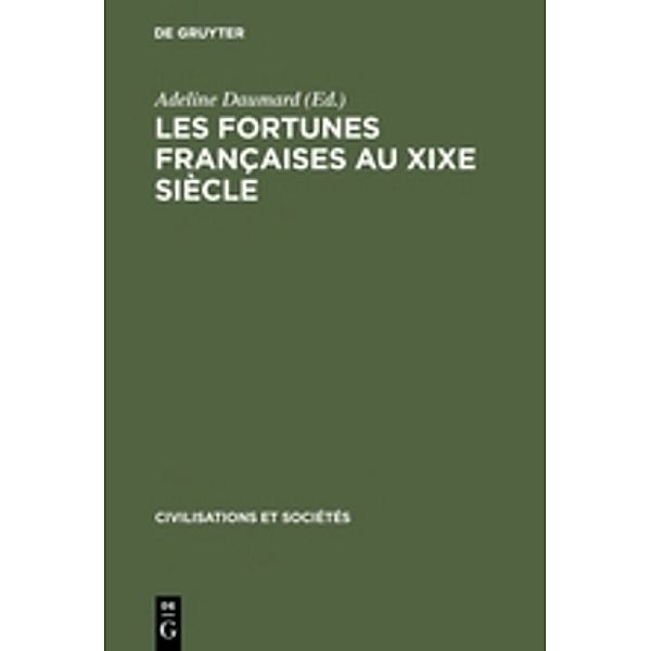 Les fortunes françaises au XIXe siècle