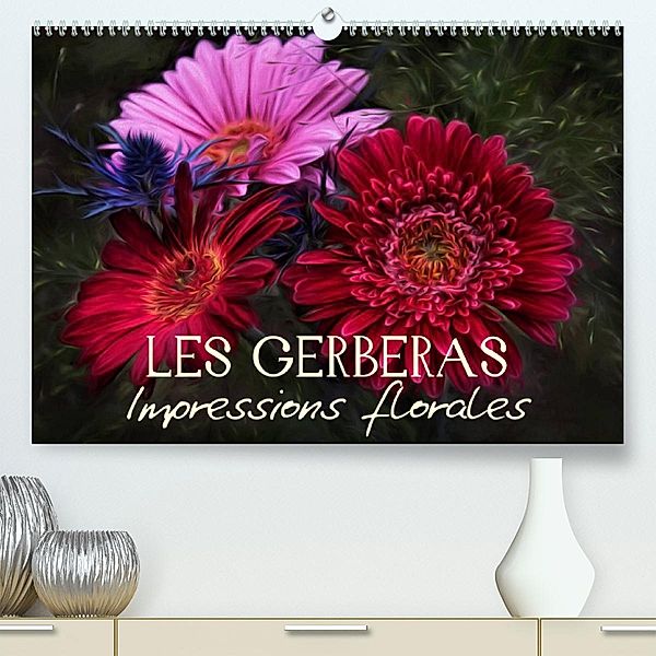 Les Gerberas Impressions florales (Premium, hochwertiger DIN A2 Wandkalender 2023, Kunstdruck in Hochglanz), Vronja Photon
