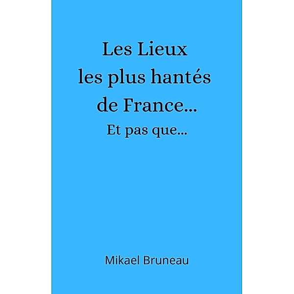 Les Lieux les plus hantes de France...  Et pas que..., Bruneau Mikael Bruneau