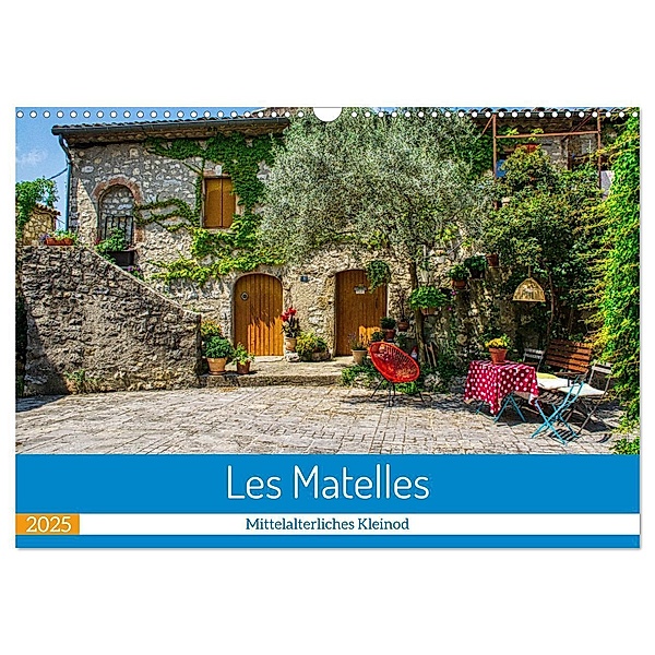 Les Matelles - Mittelalterliches Kleinod (Wandkalender 2025 DIN A3 quer), CALVENDO Monatskalender, Calvendo, Thomas Bartruff