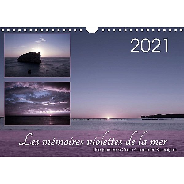 Les mémoires violettes de la mer (Calendrier mural 2021 DIN A4 horizontal), Card-Photo