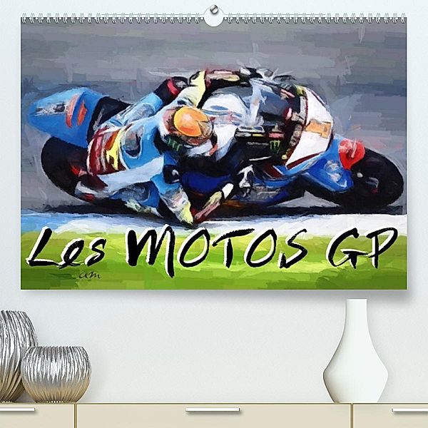 Les motos GP (Premium, hochwertiger DIN A2 Wandkalender 2023, Kunstdruck in Hochglanz), Sudpastel