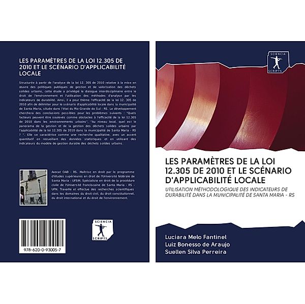 LES PARAMÈTRES DE LA LOI 12.305 DE 2010 ET LE SCÉNARIO D'APPLICABILITÉ LOCALE, Luciara Melo Fantinel, Luiz Bonesso de Araujo, Suellen Silva Perreira