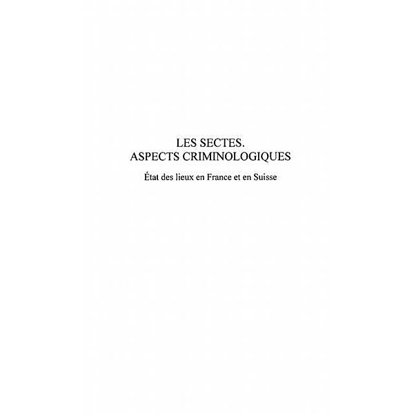 LES SECTES / Hors-collection, Aubry Pierre