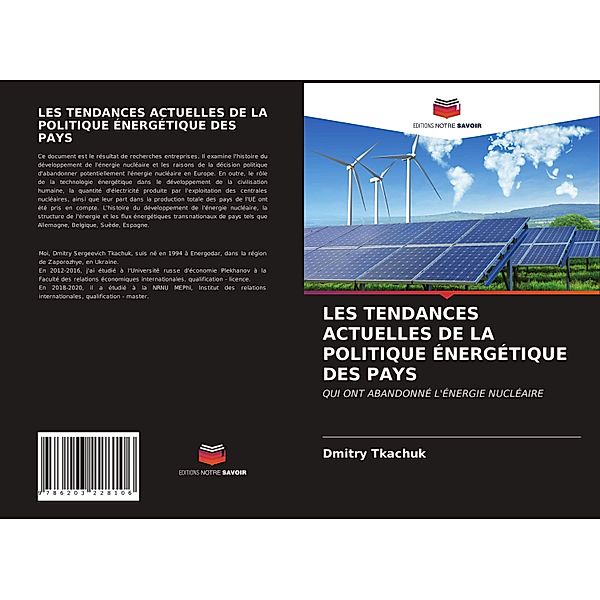 LES TENDANCES ACTUELLES DE LA POLITIQUE ÉNERGÉTIQUE DES PAYS, Dmitry Tkachuk