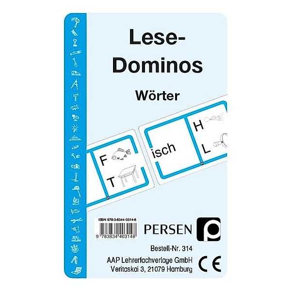 Persen Verlag in der AAP Lehrerwelt Lese-Dominos, Wörter (Kartenspiel), Angelika Lange, Jürgen Lange