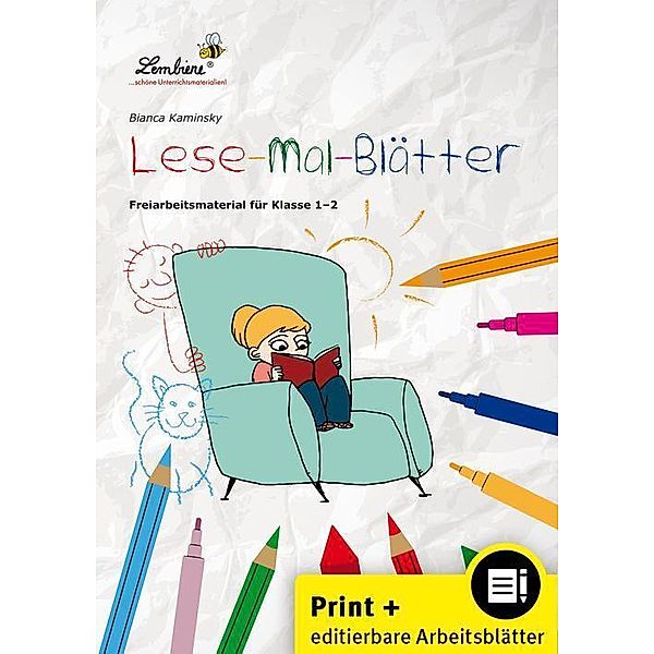 Lese-Mal-Blätter, m. 1 CD-ROM, Bianca Kaminsky