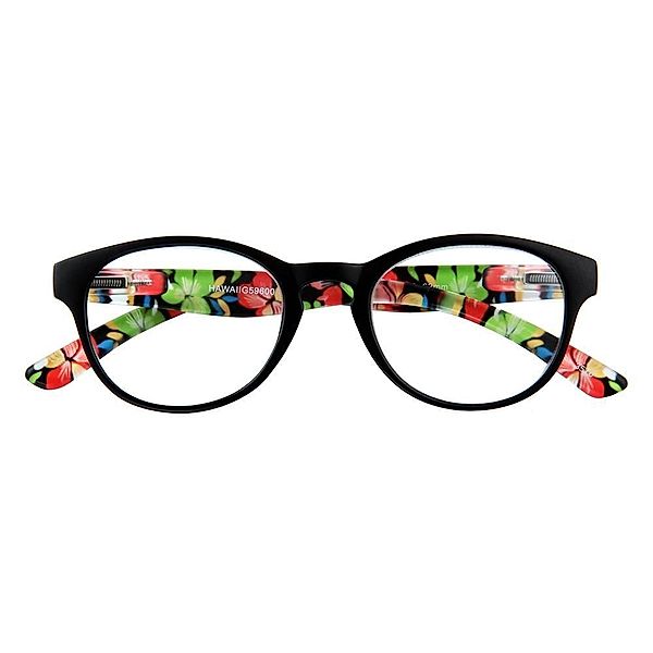 Lesebrille HAWAII, schwarz-rot, +1.00 dpt.