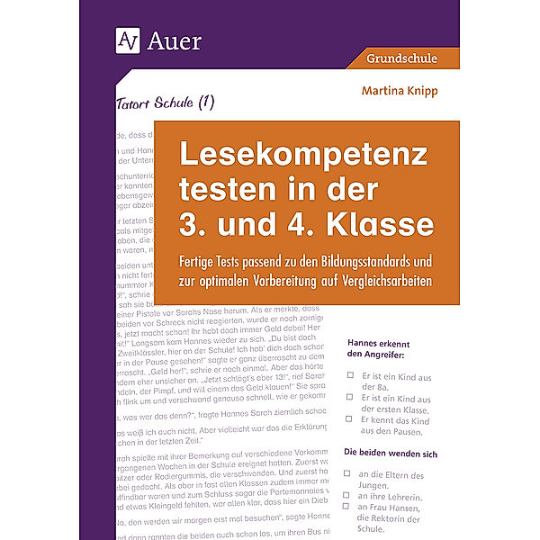 Lesekompetenz testen in der 3. und 4. Klasse, Martina Knipp