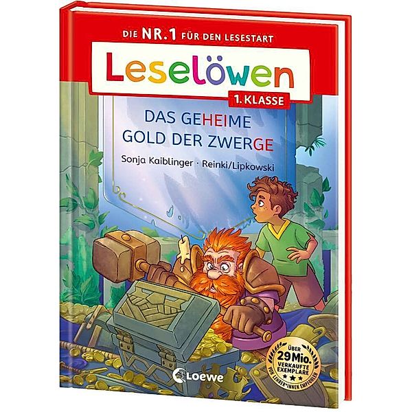 Leselöwen 1. Klasse - Das geheime Gold der Zwerge (Großbuchstabenausgabe), Sonja Kaiblinger