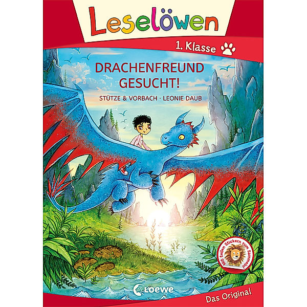 Leselöwen 1. Klasse - Drachenfreund gesucht! (Grossbuchstabenausgabe), Stütze & Vorbach