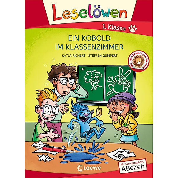 Leselöwen 1. Klasse - Ein Kobold im Klassenzimmer (Großbuchstabenausgabe), Katja Richert