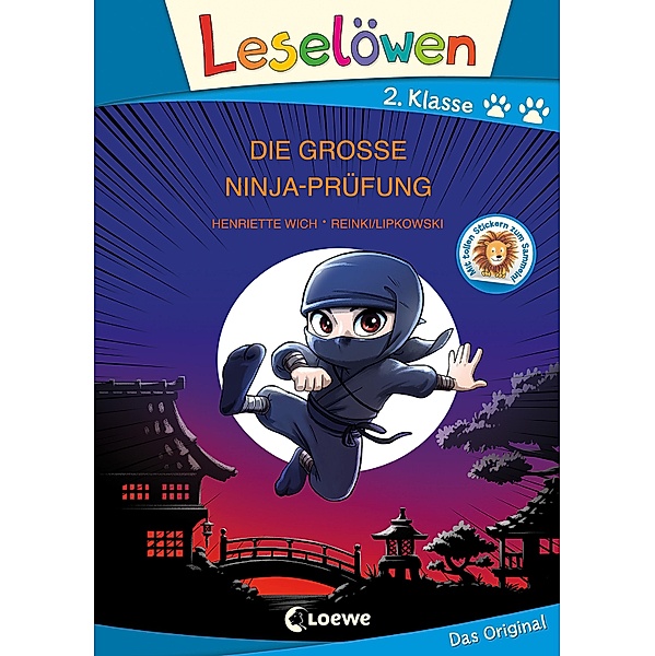 Leselöwen 2. Klasse - Die große Ninja-Prüfung (Großbuchstabenausgabe), Henriette Wich