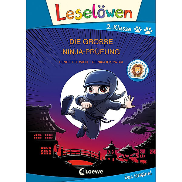 Leselöwen 2. Klasse - Die grosse Ninja-Prüfung (Grossbuchstabenausgabe), Henriette Wich