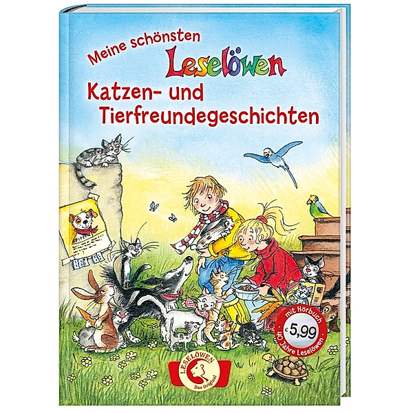 Leselöwen - Das Original / Meine schönsten Leselöwen-Katzen- und Tierfreundegeschichten, m. Audio-CD, Elisabeth Zöller, Jörg Sommer, Gerit Kopietz