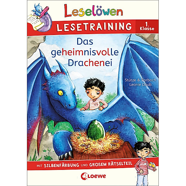 Leselöwen Lesetraining 1. Klasse - Das geheimnisvolle Drachenei, Stütze & Vorbach