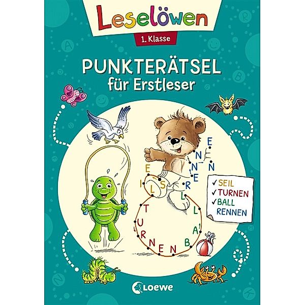 Leselöwen Punkterätsel für Erstleser - 1. Klasse (Petrol)