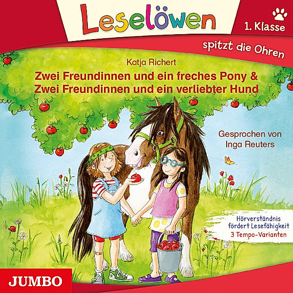 Leselöwen - Zwei Freundinnen und ein freches Pony & Zwei Freundinnen und ein verliebter Hund,Audio-CD, Katja Riechert