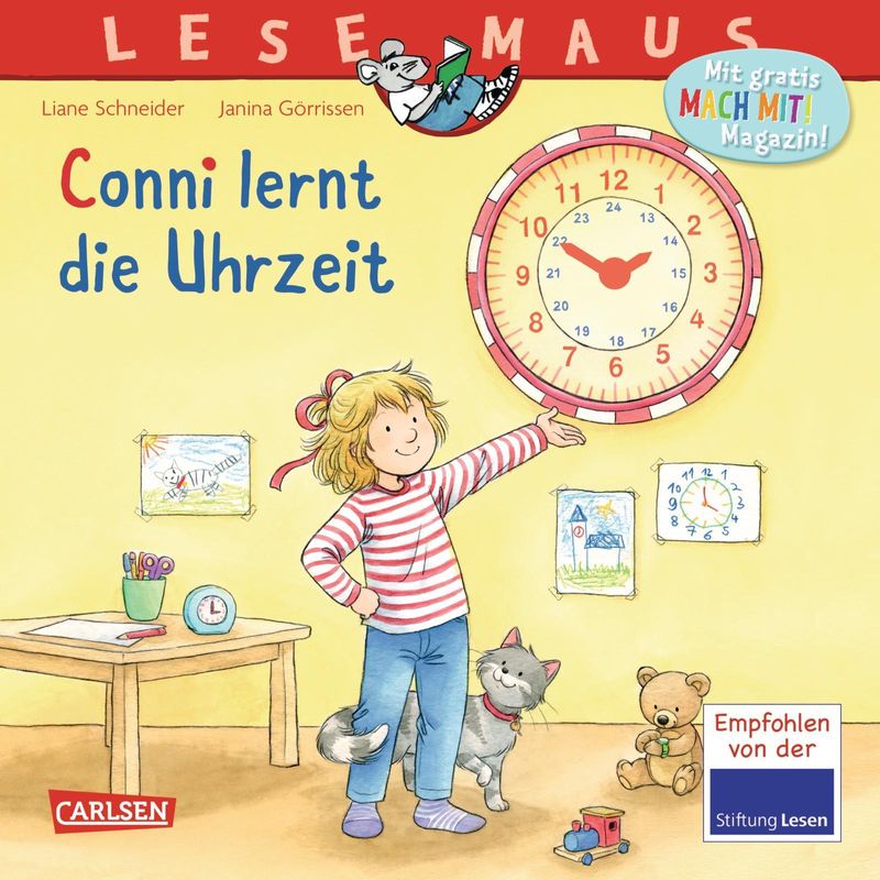 LESEMAUS 190: Conni lernt die Uhrzeit Buch - Weltbild.de