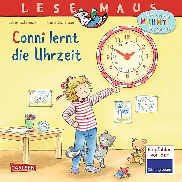 LESEMAUS 190: Conni lernt die Uhrzeit, Liane Schneider