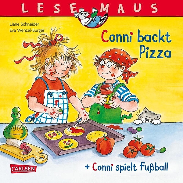 LESEMAUS 204: Conni backt Pizza + Conni spielt Fussball Conni Doppelband, Liane Schneider