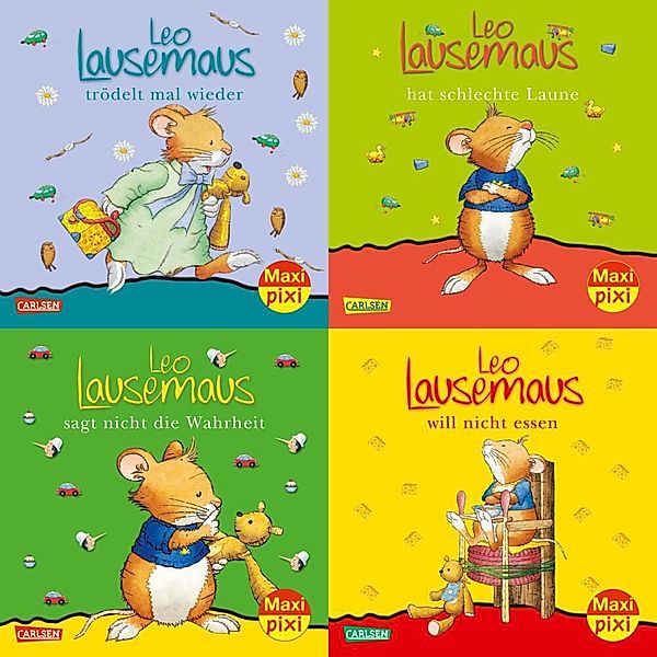 Lesemaus-Bücher / Maxi-Pixi-4er-Set 27: Neues von Leo Lausemaus (4x1 Exemplar), Marco Campanella