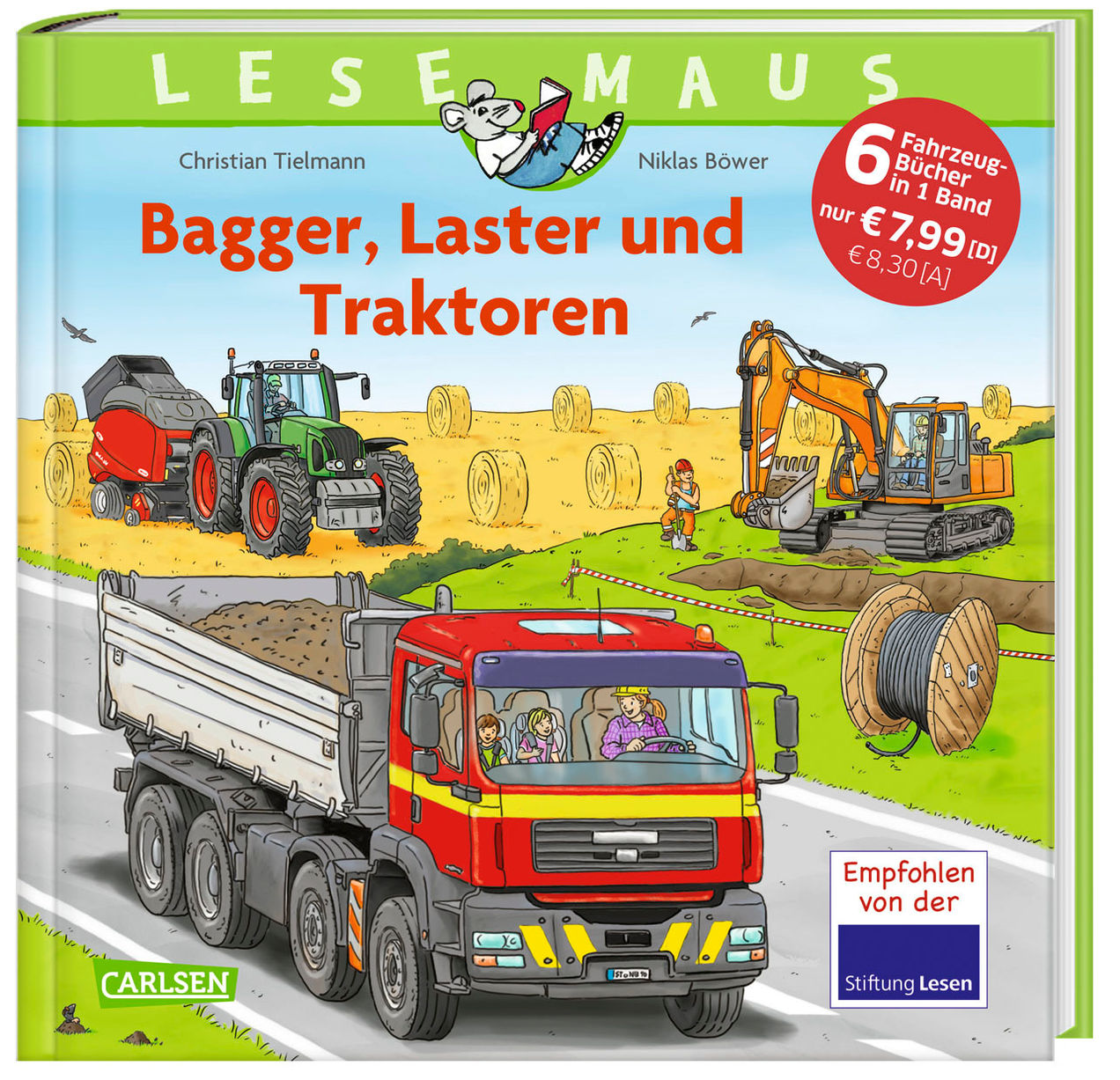 LESEMAUS Sonderbände: Bagger, Laster und Traktoren - Alles über Fahrzeuge  Buch