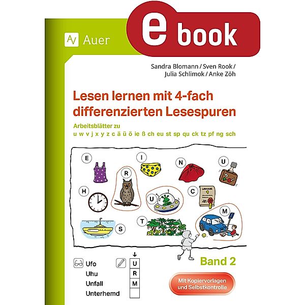 Lesen lernen mit 4-fach differenzierten Lesespuren / Lesespurgeschichten Grundschule, S. Blomann, S. Rook, J. Schlimok, A. Zöh