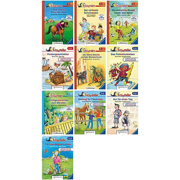 Leserabe / 1-10 / Paket - Leserabe Komplettbezug · Set 1, 10 Teile, Mildenberger Verlag GmbH