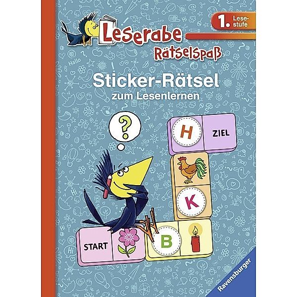 Leserabe, Rätselspaß / Leserabe: Sticker-Rätsel zum Lesenlernen (1. Lesestufe), blau, Lena Hofmann