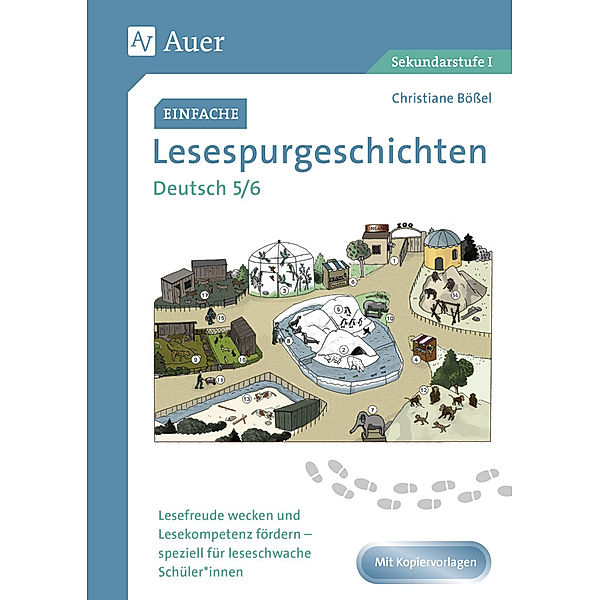 Lesespurgeschichten Sekundarstufe / Einfache Lesespurgeschichten Deutsch 5-6, Christiane Bössel