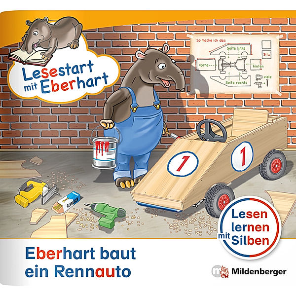 Lesestart mit Eberhart: Eberhart baut ein Rennauto, Stefanie Drecktrah, Nicole Brandau