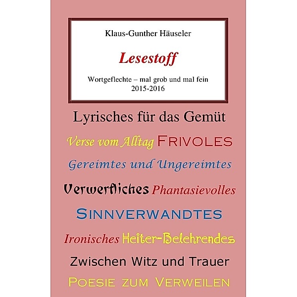 Lesestoff, Klaus-Gunther Häuseler