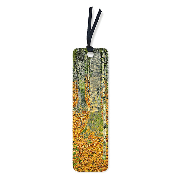 LeseZeichen - 10er-Verpackungseinheit Lesezeichen: Gustav Klimt, Der Birkenwald, Flame Tree Publishing
